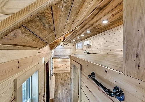  Top view of inside of tiny home